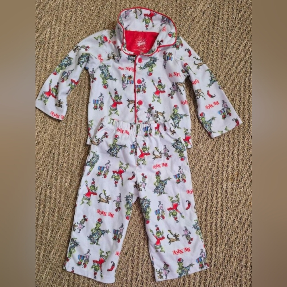 Grinch Kids 12 Month Pajamas Christmas